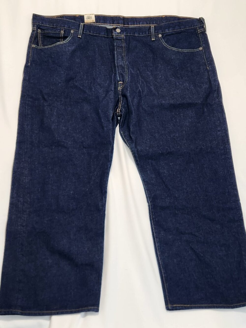 Levi’s 501 Original Men’s Big & Tall Jeans 52x30 NWT Dark Wash Blue Stretch